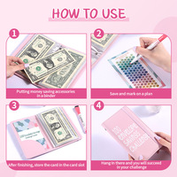 Organiseur de budget transfrontalier - Carnet de budget avec 100 enveloppes, Cadeau idéal pour les épargneurs