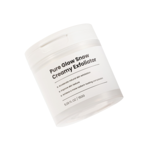 Crème exfoliante crémeuse China SpongillaTech Pure Glow Snow avec éponge hydrolysée pour le visage et le corps, tous types de peau, OEM/ODM disponible - Product Image 1