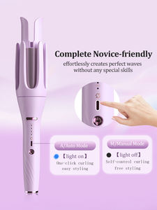 Juego de rizadores de pelo automáticos giratorios OEM con máquina rizadora, secador concentrador eléctrico LED y cepillo para el cabello - Product Image 4