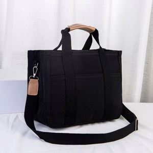 Nouveau sac à main multi-couches, simple et polyvalent, sac bandoulière en toile, sac fourre-tout en toile personnalisé, sac à bandoulière pour femme - Product Image 1