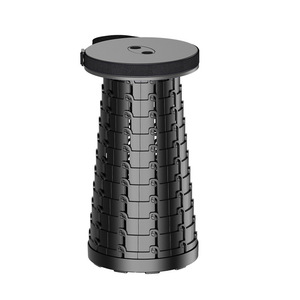Sgabello pieghevole retrattile per <span class=keywords><strong>la</strong></span> pesca in campeggio regolabile in altezza portatile in plastica pieghevole sgabello telescopico sedia sedile nuovo - Product Image 5