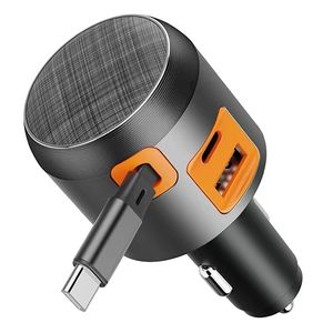 สายชาร์จแบบหลายหัว ชาร์จเร็ว 30W แบบ 3 in 1 สายชาร์จแบบยืดหดได้ สำหรับแล็ปท็อปและโทรศัพท์มือถือ พร้อมสายชาร์จในตัว - Product Image 1