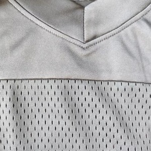 เสื้อเจอร์ซีย์อเมริกันฟุตบอลแบบยูนิเซ็กซ์ สีเงิน ผ้าตาข่าย พิมพ์ลายหมายเลข 0 สีชมพู แบบซับลิเมชั่น คอวี แขนสั้น ระบายอากาศได้ดี - Product Image 4
