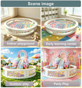 <span class=keywords><strong>Piscine</strong></span> à balles modulaire moderne en HDPE blanc transparent avec design modulaire pour location événementielle, développement des capacités motrices, jeu pour bébés, haute qualité - Product Image 2