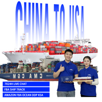Expédition de fret maritime LCL FCL de Chine vers l'Arabie Saoudite pour Amazon FBA, avec services de transitaire pour cartonnage, entrepôt, livraison porte-à-porte, EXW, FOB, DDP, DDU