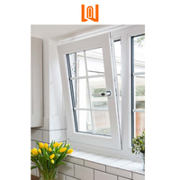 Venta caliente tolva ventanas abiertas vinilo PVC ventana energéticamente eficiente ventanas de vidrio tamaños estándar inclinación y giro ventana