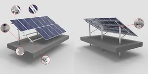 Painel solar pv, kit para chão, ramming pile, base, sistema de montagem, painel solar pv, estrutura de montagem fixa