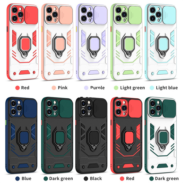 Lichicase Shockproof Kickstand Back Cover Phone Case for Huawei Nova Y61 Hard PC Mobile Cover