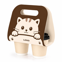 Support de transport personnalisé pour gobelets en papier – Plateau pour emballage de café et de boissons à emporter pour restaurants – Vente en gros