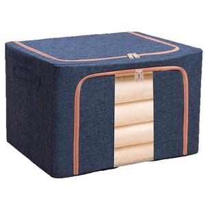 Caja organizadora de ropa rectangular plegable con cremallera para guardar en el armario y para mudanzas - Product Image 5