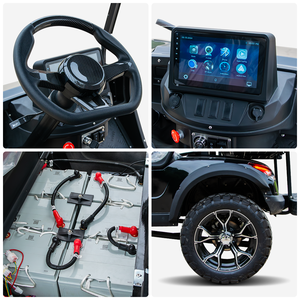 Buggy de golf électrique à cadre en aluminium 8 places 6 + 2 Véhicule de voiturette de golf de chasse 8 places - Product Image 3