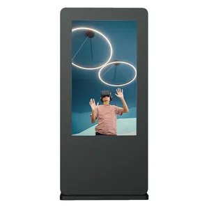 شاشة كبيرة LCD LED مقاومة للماء من INGSCREEN IP55/IP65 شاشة عرض كشك للإعلانات في الهواء الطلق كبيرة رقمية