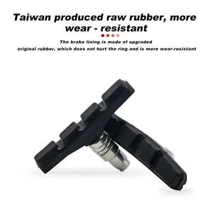 Riderace Bicycle <strong>Brake</strong> <strong>Pads</strong> Traditional Rim V-<strong>Brake</strong> Holder MTB Mountain Rubber Material Silent <strong>Brake</strong> <strong>Pads</strong> Cycling Accessories - Product Image 2