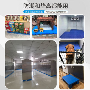 Paletas de Plástico con Rejilla de Orificios Redondos, Resistentes a la Humedad, para Almacenamiento en Frío, Plataformas de Carga para Montacargas, Alzas para Contenedores - Product Image 4