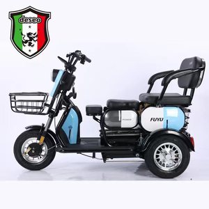 Triciclo Eléctrico Desco de 3 Plazas con Carrocería Abierta, Scooter de Movilidad para Adultos - Product Image 1