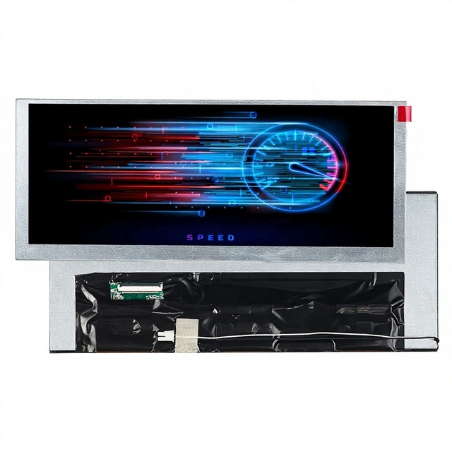 Hot Sales 12.3 Inch 1920x720 LVDS IPS TFT LCD Car Advertising Display Panel 850cd/m Brightness 88 Viewing Angle Optional