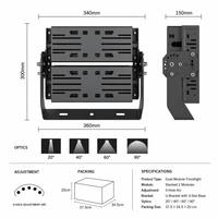 Reflector LED de Alta Potencia de 33600LM y 200W, IP65, para Uso Industrial en Edificios, Talleres y Obras de Construcción