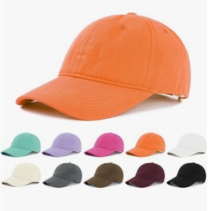 Washed Cotton Plain Baseball Caps Adjustable Unstructured Soft Blank Casual Dad Ball <b>Hats</b> for Men Women - Product Image 6