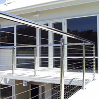 Poteau de garde-corps en acier inoxydable EKOO 4 mm pour câble de 316 mm, pour balcon