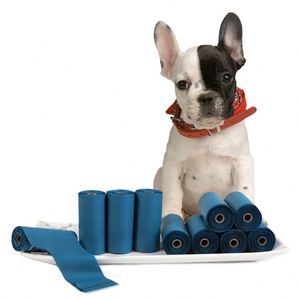 Wholesale Eco-Friendly Cornstarch Pet Waste Disposal Bags Biodegradable <b>Dog</b> Poop Bag Dispenser Reusable Seal Compostable Garbage - Product Image 1