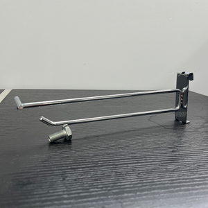 Retail <strong>Chrome</strong> Metal Single Wire Mesh Pegboard <strong>Hook</strong> Hanging Mobile Phone case Display <strong>Hooks</strong> for Grid Wall Panel - Product Image 3