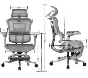 เก้าอี้สำนักงานเออร์โกโนมิกส์แบบตาข่ายเต็มตัว ดีไซน์ใหม่ ราคาดี หมุนได้ - Product Image 2