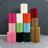 Colonne de papier style romain JD-B-248 de la marque JD, vente en gros d'usine, pour décoration d'allée de mariage, colonne de dessert, centre de table pour baby shower et anniversaire