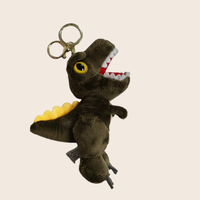 Dessin animé animaux dinosaures jouets en peluche petit dinosaure poupée cartable pendentif tyrannosaure Rex porte-clés dinosaure jouet pour enfants