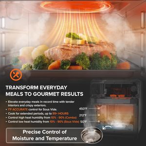 เตาอบลมร้อนอเนกประสงค์ขนาดใหญ่ พร้อมหน้าต่างมองเห็นได้ วัสดุสแตนเลส ใช้ไฟฟ้า - Product Image 3