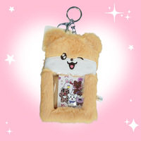Porte-cartes en peluche Illit avec pendentif YUNAH MINJU IROHA, idéal pour les fans de K-pop
