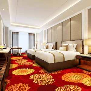 Tapis en nylon imprimé durable, tissage mécanique, antidérapant, anti-salissure, antibactérien spécial pour salle de conférence - Product Image 1