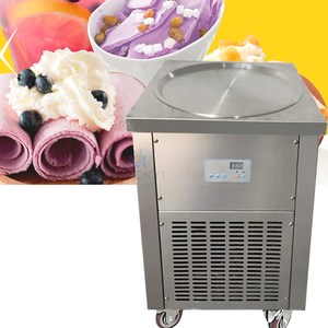 เครื่องทำไอศกรีมแบบม้วน Mvckyi แบบกระทะเดี่ยว เครื่องทำไอศกรีมทอด/เครื่องทำไอศกรีมแบบม้วน ไอศกรีมผัด<span class=keywords><strong>ไท</strong></span>ย ไอศกรีมม้วนไทย - Product Image 1