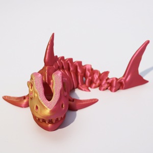 Nueva Figura de Tiburón Impresa en 3D Personalizada en Oferta, Articulaciones Móviles en Todo el Cuerpo, Modelo de Impresión 3D de Alta Calidad, Juguete Decorativo para Escritorio - Product Image 5