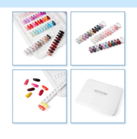 Professionnel Transparent Acrylique Ongles Conseils Affichage Livre Manucure Stockage Album avec Nail Art Montrant Outils Nail Fournitures Outil