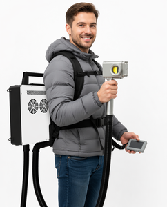 Cámara de tubo <span class=keywords><strong>narran</strong></span>, hongos en las uñas, piezas comerciales de metal limpio, mochila, soldadura por pulso y máquina de limpieza láser, eliminación de óxido portátil - Product Image 5