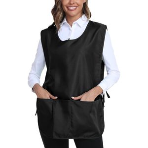 FOXA Unisex Apron With 3 Pockets Water Resistant <b>Smock</b> Vest For Cooking Kitchen <b>Garden</b> Cleaning Art - Product Image 1