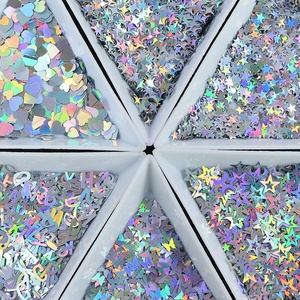 Flash Laser Nail Glitter Heart Butterfly <b>Star</b> Letter Sequin DIY Epoxy Manicure Art Decoration Accessory Wholesale Bulk - Product Image 4