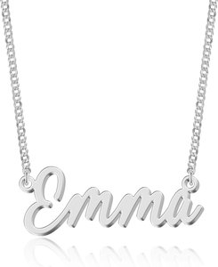 Pendentif en acier inoxydable pour bijoux, artisanat métallique tendance, collier étanche en acier inoxydable, lettres personnalisées Emma <span class=keywords><strong>Jennifer</strong></span> Lauren - Product Image 2