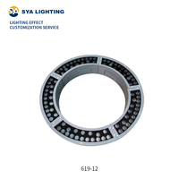 Lampu Sorot LED SYA-619-10 untuk Pohon, Tahan Air, Warna-warni, Tegangan Tinggi, Model Cincin untuk Penerangan Tiang