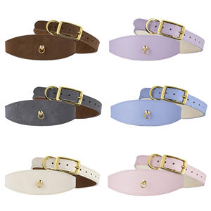 <span class=keywords><strong>Collar</strong></span> para Mascotas de Cuero PU, Acolchado, Impermeable, Clásico, Vegano, Diseño Ancho para Perros y Gatos - Product Image 2
