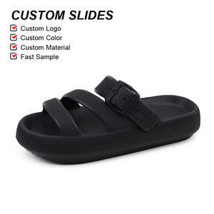 Sandales décontractées OLICOM avec logo personnalisé, plateforme épaisse, style nu-pieds, pantoufles décontractées, pantoufles d'intérieur et d'extérieur en EVA pour femmes - Product Image 3