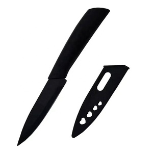 Couteau de chef en acier inoxydable 4Cr13 très tranchant et de haute dureté avec manche en plastique noir durable pour la viande, les légumes et les fruits. - Product Image 1