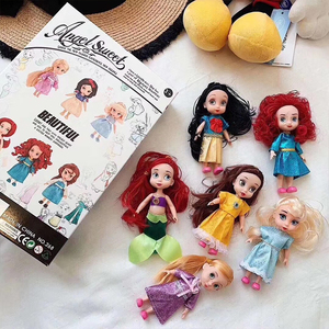 6PC/<strong>lot</strong> Surprise Princess Girl <strong>Doll</strong> 4.5 Inch Cute Freckle Face Girl <strong>Dolls</strong> Colorful Long Hair Surprise Toy Gift for Children - Product Image 6