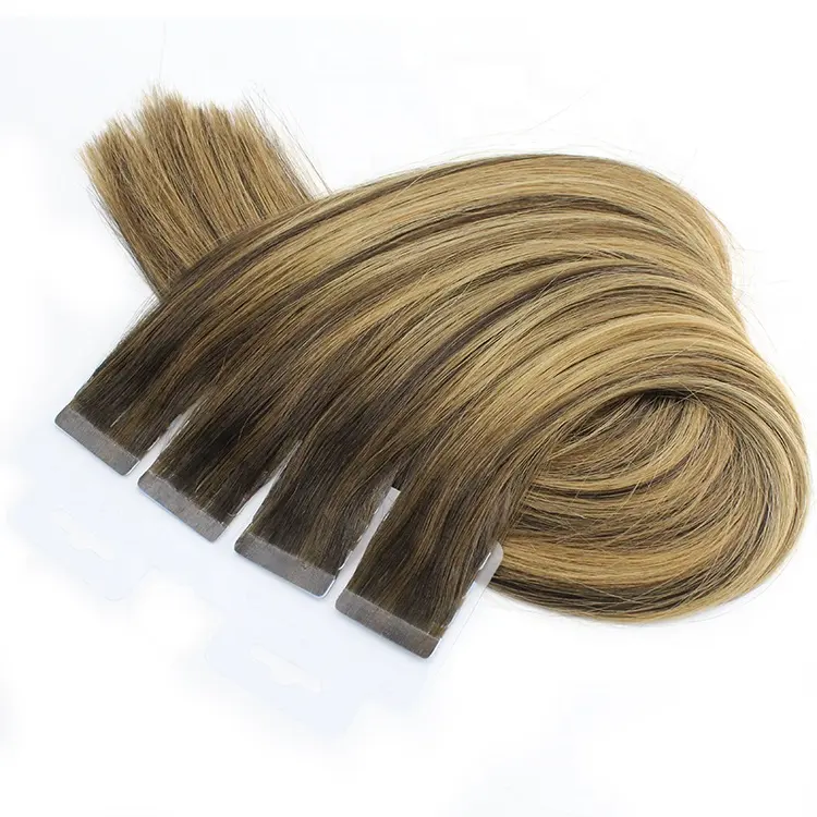 Direct Factory Wholesale Price Full Cuticle Double Sided Adhesive Hair Extension Injection Tape Hair Extension