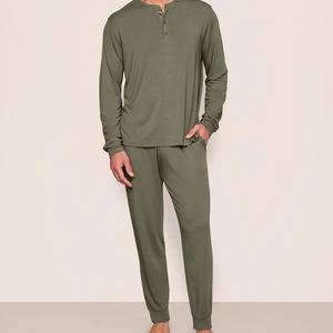 <span class=keywords><strong>Pigiama</strong></span> da <span class=keywords><strong>uomo</strong></span> con <span class=keywords><strong>pigiama</strong></span> a <span class=keywords><strong>maniche</strong></span> <span class=keywords><strong>lunghe</strong></span> con <span class=keywords><strong>pigiama</strong></span> da <span class=keywords><strong>uomo</strong></span> con camicia e pantaloni in Jersey biologico da <span class=keywords><strong>uomo</strong></span> - Product Image 1