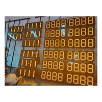 Layar Harga Bensin LED 12-inci 8.888 Warna Kuning atau Putih Model LED RS485 di Arab Saudi.