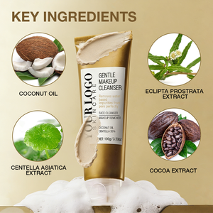 Limpiador Facial Suave de Marca Propia, No Irritante, Limpieza Profunda, Calma la Piel Sensible, Hidratante, Espuma Rica, Aceite de Coco, Centella Asiática - Product Image 3