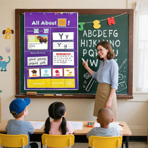 สื่อการเรียนรู้สำหรับเด็กเล็ก ชุดการเรียนรู้ภาษา บัตร<span class=keywords><strong>คำ</strong></span><span class=keywords><strong>ศัพท์</strong></span>ภาษาอังกฤษ แบบแขวนสำหรับเด็กก่อนวัยเรียน ดีไซน์แบบชาร์ทแขวนสำหรับห้องเรียน - Product Image 4