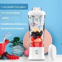 Mixeur Portable 600 ml Emerit 2026 avec Logo Personnalisé et 6 Lames Ultra-Aiguës pour Shakes et Smoothies – Mini Mixeurs pour Voyage et Maison