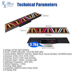 Lámparas de Escenario de Alta Potencia RX 5*60w, Lámpara Retro de 5 Matrices, Luces DMX512 con Control por Voz para Bar, KTV, Fiesta, DJ, <span class=keywords><strong>Discoteca</strong></span> - Product Image 2